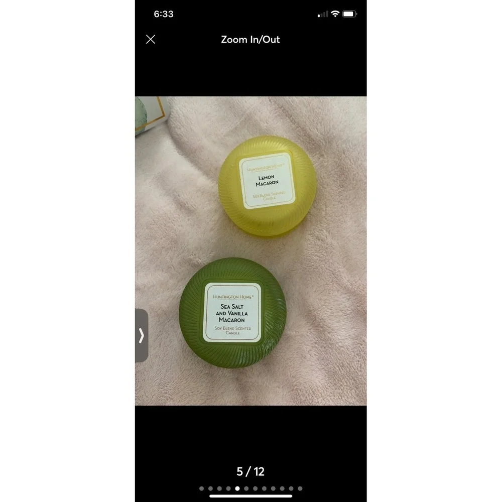 Huntington Home Macaron Candle Collection Unisex OS Multicolor Excellent 3 Pack